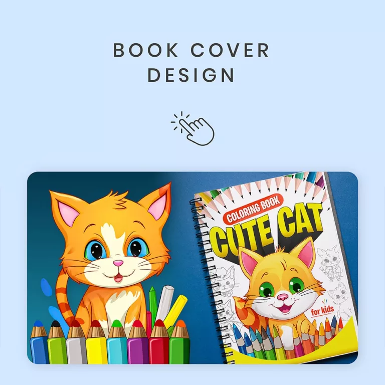 coloring book cover design by ahsanaq